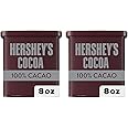HERSHEY'S Natural Unsweetened Cocoa Powder Can, 8 oz (Pack of 2)