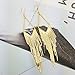 SELOVO Long Dangly Tassel Earrings Fish Hook Boho Bohemian Gold Tone Dangle Earrings