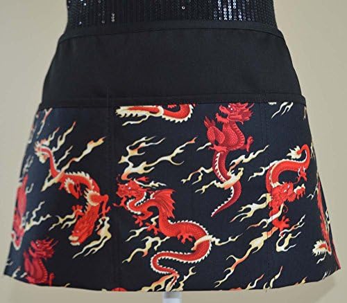 3 Pockets Waist Apron Kitchen Cooking Restaurant Bistro Craft Garden Half Aprons for Men, Women, Chef, Baker, Servers, Waitress, Waiter,Craftsmen Disney's character Mad Mqueen cars
