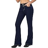 VIPONES Women's Flare Bell Bottom Jeans High Waisted Wide Leg Bootcut Jeans Stretchy Denim Pants