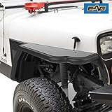 EAG Front Tube 3 inch Fender Flare Rocker Guard Fit for 87-96 Jeep Wrangler YJ