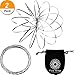 Maxdot 2 Pack Flow Ring Spinner Ring Arm Toy Interactive 3D Sculpture Ring for Kids Teens Adults Metal Globe Slides Down Arms (Silver)