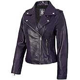 Blingsoul Real Lambskin Leather Jacket Women - Asymmetrical Style Womens Leather Jackets