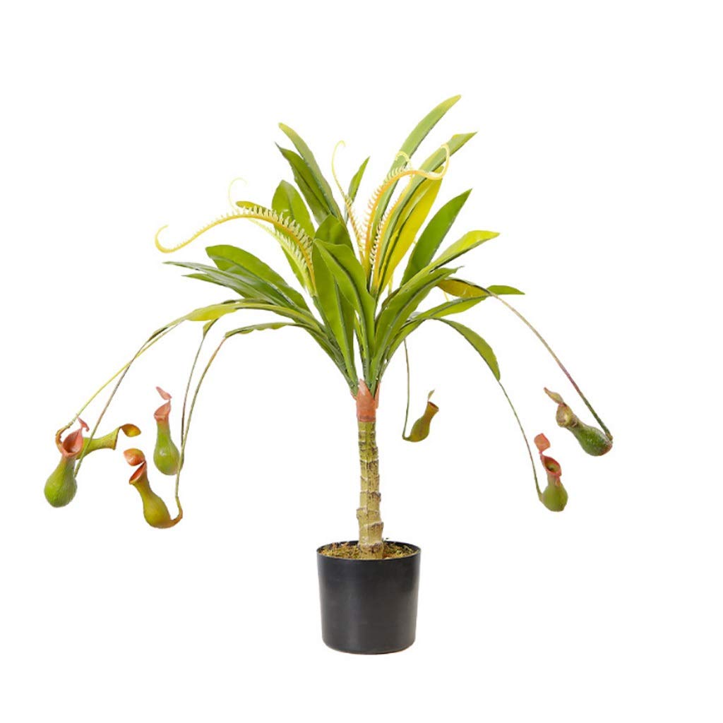 Nepenthes Artificial Tree Small Potted Simulation Plant Photography Props Decoration Home Decoration Fake Tree (Color : 65CM)