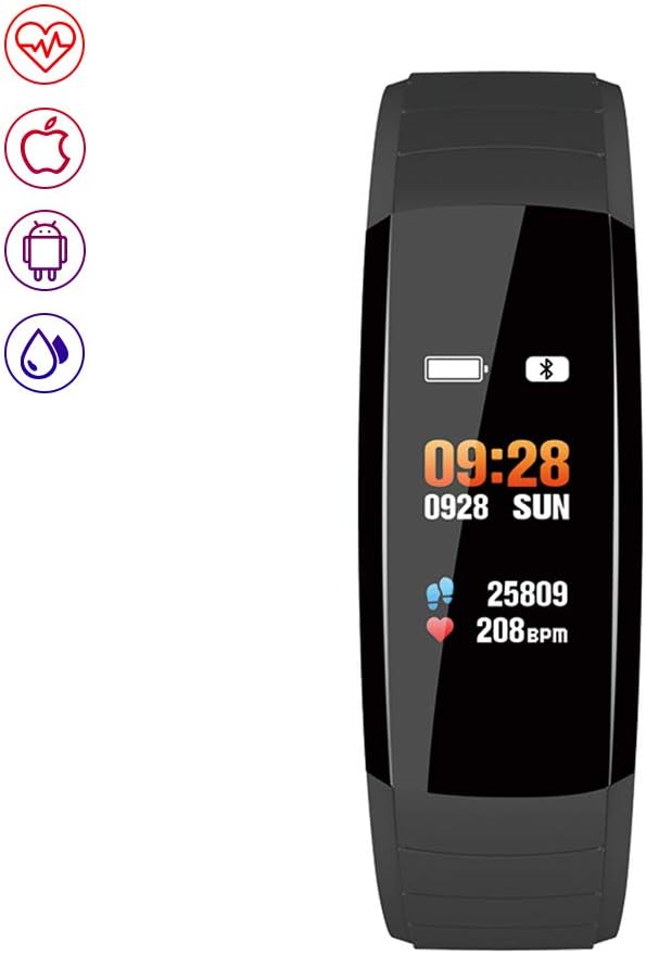 Melegend Fitness Tracker HR, Color Screen Activity Tracker Watch with Heart Rate Monitor, Step Counter, Calorie Counter, IP67 Waterproof Smart Bracelet with Pedometer Watch for Men Women Kids