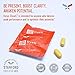 Focus Clearli Nootropic | Boosts Alertness & Wakefulness | Supports Focus, Clarity, and Cognitive Health | Ingredients the Brain Needs to Support Concentration and Keep Working- Gingko, Rhodiola, DMAE, L-Argianine HCL - 25 Packets