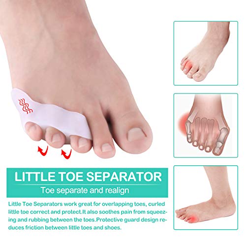 Bunion Corrector & Bunion Relief Kit, Bunion Splint Toe Separator Toe Spacer Straightener Brace for Bunion, Overlapping Toes,Hammer Toes, Hallux Valgus Pain Relief for Men & Women by MANGZ