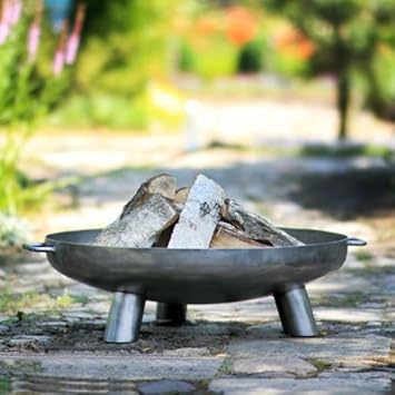 Robuste Feuerschale aus 2,5 mm dickem Stahl außenmaß 80 cm: Amazon.de
