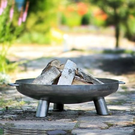 Robuste Feuerschale aus 2,5 mm dickem Stahl außenmaß 80 cm: Amazon.de