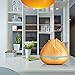 KBAYBO 400ml Humidifier Aroma Essential Oil Diffuser Ultrasonic Air with Wood Grain 7 Color Changing LED Lights for Office Home Bedroom (Light Wood)