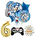 Mayflower Products The Ultimate Sonic The Hedgehog 6th Birthday Party Supplies Balloon Decorations