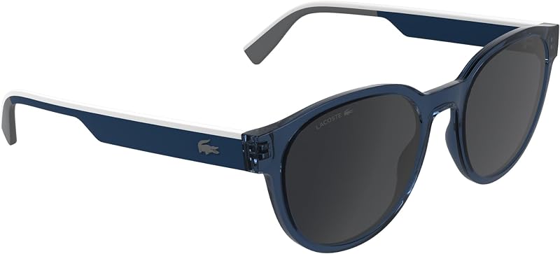 Men's Sunglasses L6088S - Transparent Blue with Solid Grey Lens