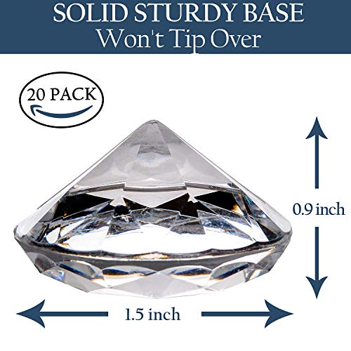 3 Diamond+Acrylic+Holders+Wedding+Decorations