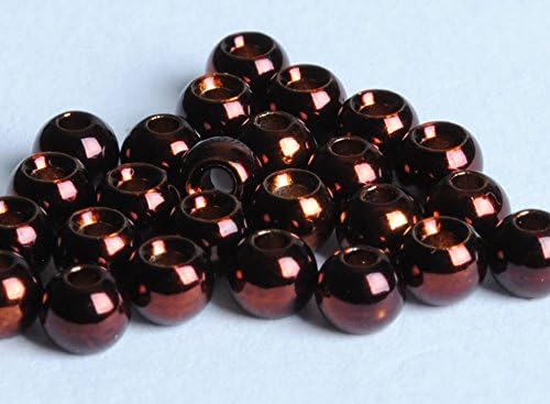 Blue Wing Olive BWO Tungsten Beads for Fly Tying - 25 Pack (Metallic Coffee, 3.8 mm (5/32))