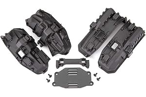 Traxxas 8080X Fenders, Inner (Narrow), Front & Rear (for Clipless Body mounting) (2 Each)/ Rock Light Covers (8)/ Battery Plate/ Body Mount/ 3x8 Flat-Head Screws (4)/ 2.5x6 CS (10)