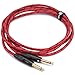 KLIQ Guitar Instrument Cable, 10 Ft - Custom Series with Premium Rean-Neutrik 1/4