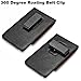 AISCELL Vertical Wallet Case Black Leather Pouch Swivel Belt Clip Holster for TCL 50 LE, 50 XL 5G, 40 XE 5G, Stylus 5G, 10 5G UW, 20 Pro 5G, REVVL 5G,REVVL V+ 5G,30 XE 5G, 30 V 5G (Fit Cover Case on)