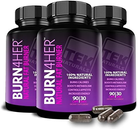 Burn4Her™ All Natural #1 Rated Fat Burner for Women- 12 Fat Burning Ingredients, 90 Pills, 30 Day Supply - Lose Weight, More Energy & More Definition (3)