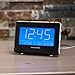 Magnasonic Alarm Clock Radio with USB Charging for Smartphones & Tablets, Auto Dimming, Dual Gradual Wake Alarm, Battery Backup, Auto Time Set, Large 4.8