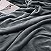 NANPIPER Sherpa Blanket Twin Warm Bed Blanket for Winter Cozy Soft Fuzzy Couch Throw Flannel Fleece/Wool Like Reversible Plush Blanket (Grey Twin Size 60