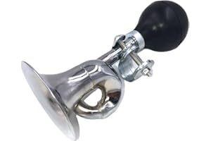 Helonge Bike Horn, Classic Metal Horn for Adult and Kids Bike, Fits Most Bicycle Handlebar