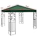 Tangkula 9.8' x 9.8' Canopy Cover Outdoor Patio Gazebo Replacement Top Cover Wedding Party Event Tent Cover Heavy Duty Durable Waterproof Sun Snow Rain Shelter 1-Tier or 2-Tier 3 Color (1-Tier, Wine)