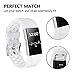 For Fitbit Charge 2 Bands, Adjustable Replacement Sport Strap Bands for Fitbit Charge 2 Smartwatch Fitness Wristband Soft Silicone All White Small