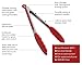 KJA Premium Kitchen Tongs: Set Of 2 (9 and 12 inch) Food Tongs Made With Heat Resistant Silicone – Stainless Steel Utensil For Cooking, BBQ, Grilling, Salad, Fish & Serving – Free Silicone Oil Brush