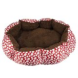Mokingtop® Pet Dog Puppy Cat Warm Bed House Plush Cozy Nest Mat Pad (Red)