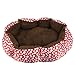 Mokingtop® Pet Dog Puppy Cat Warm Bed House Plush Cozy Nest Mat Pad (Red)