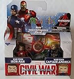Minimates Captain America Civil War-War-Torn Iron Man & War-Torn Captain America