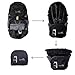 Sumtree 35L Ultra Lightweight Foldable Packable Backpack , Men and Women Durable Light Hiking Cycling Sports Travel Daypack , Water Resistant (Black with Grey Zipper)