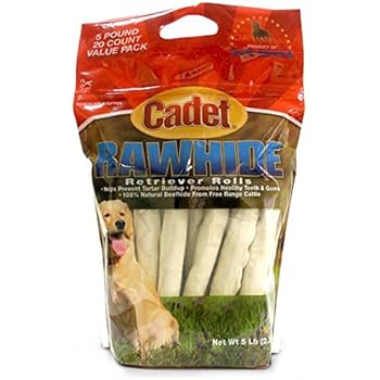 Raw Hides Large Dogs Long Lasting Cadet Premium Grade Beef Hide