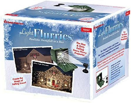Light Flurries LED WeatherProof Falling Snowflakes Light Projector by Chelsea Home Imports