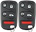 2X KeylessOption Key Fob Replacement for 2001 2002 2003 2004 Honda Odyssey Remote, 5-Button OUCG8D-440H-A, Programming Guide Included