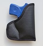 Pocket Holster Ruger LCP & LCP II with Mounted Underbarrel Laser MegaGrip Diamond Embossed Super Sticky Fabric