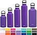 Simple Modern 12oz Ascent Water Bottle - Stainless Steel Hydro Thermos w/Handle Lid - Purple Double Wall Tumbler Flask Vacuum Insulated Small Reusable Metal Leakproof Kids -Lilac
