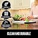 GORILLA GRIP 100% BPA-Free Reversible Kitchen Cutting Board Set of 3, Nonporous, Juice Grooves to Catch Liquid, Slip Resistant Handle Border, Dishwasher Safe, Durable Large Food Chopping Boards, Red
