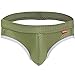 YiZYiF Men's Backless Bikini Jockstrap Briefs Underwear Army Green Small