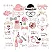 CC HOME 44 CT Rose Gold Wedding Bridal Shower Photo Booth Props for Bachelorette Party,Bridal Shower Wedding Engagement,Girl Fiesta, Party Decorations