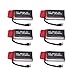 Reikirc 6pcs 3.7V 500mAh battery and 1to6 charger for A15W Udi U45 U42 U42W U42WH CW4 rc quadcopter drone spare parts