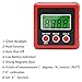 Aluminium Magnetic Digital Angle Finder Level Digital Angle Gauge, IP54 Dust and Waterproof Digital Inclinometer-Red (Red)