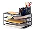 Desk Organizer Set All in Adjustable Desktop Organizer, Comes with Removable Extra Supply Organizer Caddy