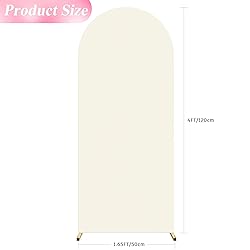 Wokceer 4FT Wedding Arch Cover Spandex Fitted