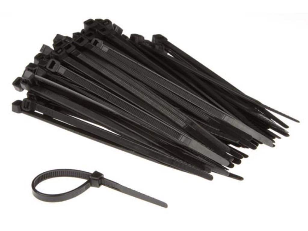 Perel ECTB120 4.6 m Nylon Cable Tie Set - Black