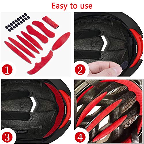 2 Sätze Helm Polster-Schaumstoff-Kit, Ersatzschaumpolster Schwamm Helmpolster für Fahrrad-Motorrad Fahrradhel - Image 7