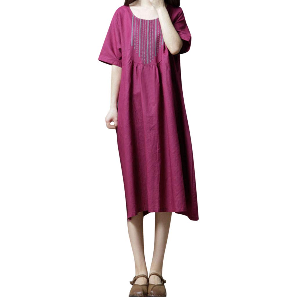 magenta dress casual