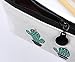 Freedi Canvas Pencil Case Pouch Zipper Closure Cosmetic Makeup Bag Cute Pen Stationery Holder