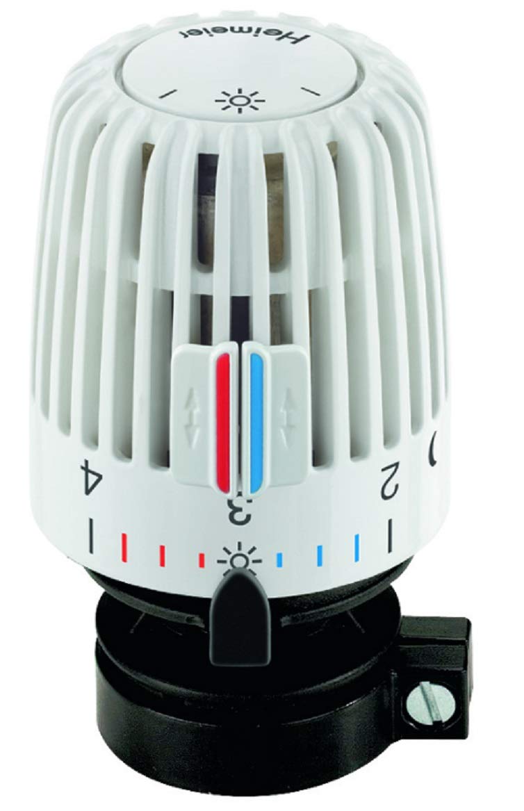 Heimeier K thermostat head with direct connection for Danfoss RAV 9800-24.500, white, 1 pack