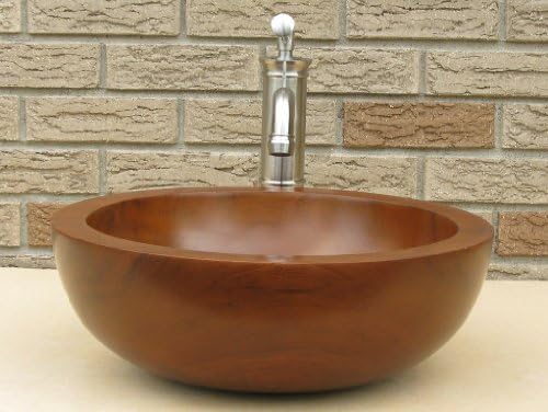 Economy Liberty Round Wood Vessel Sink - Not Teak - Wooden Sink